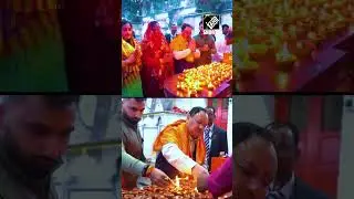 Delhi: BJP National President JP Nadda offer prayers at Hanuman temple in Connaught Place