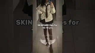 SKINCARE for 10-15 yrs! #shorts #feed #skincare #aesthetic #devyasharma1206 #glowup #school #fyp