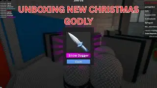 I unboxed the new Christmas Godly - MM2 Godly unboxing