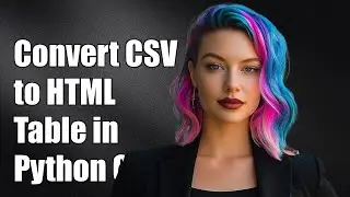How to Convert CSV to HTML Table in Python: A Step-by-Step Guide