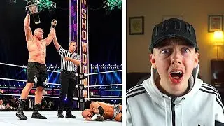 REACTING TO BROCK LESNAR DESTROYING RICOCHET AT SUPER SHOWDOWN!