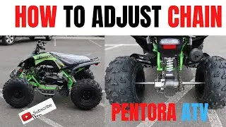How To Adjust The Chain On A Chinese ATV | Vitacci Apollo Pentora 150, 200 ATV