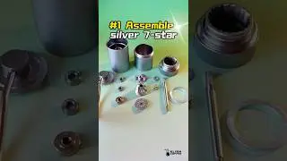 Assembling the Silver 7-Star Hand Grinder | CNC Aluminum + 420 Burr Precision Build ⚙️☕
