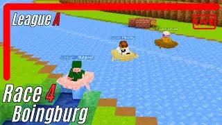 League A, Race 4 - Boingburg (with Sprint Qualifying) | BRWC | Minecraft Ice Boat Racing League
