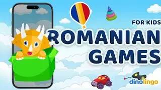 Romanian learning app for children. Online Romanian games for kids by Dinolingo