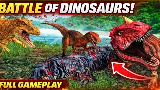 Dinosaurs vs Giant T-Rex  Epic Dinosaur Battle Full Fight #viral #youtubevideo #viralvideo #dinosaur