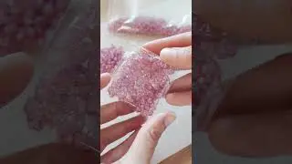 some chill ASMR bead packing with flower & love heart beads 💖 #glassbeads #asmrpacking  #beads