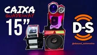 Caixa quadriway 15&rdquo; 100% HARD POWER  #somautomotivo #hardpower