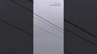 Plane appears to be hit by lightning in California on March 30, 2024. Credit: LOCAL NEWS X /TMX