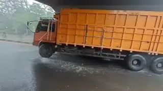 SODREK KUMPULAN MOBIL DUMP TRUCK DI KOLONG JEMBATAN TRUK RBP HITAM TRUK TRONTON TRUK CANTER