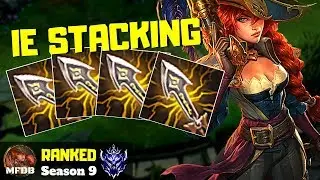 STACKING INFINITY EDGES ON MISS FORTUNE - League of Legends (Season 9)