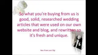 Wedding Favors Niche PLR Articles