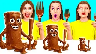 Большая, Средняя или Маленькая Тарелка Челлендж | Вкусные Рецепты с Едой от HAHANOM Challenge