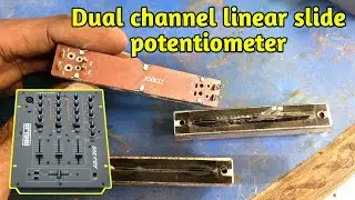 Dual channel linear slide potentiometer || Fader Variable Resistors Mixer DJ || Electronics Verma
