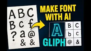 How to make a TTF Font using AI ( Full Step‑by‑Step with GLIPH digitize handwriting ) #ai #viral