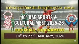 Day 02 - 40th DAE Football Tournament 2026 | Goals, Glory & Grit | Hyderabad | zone adds