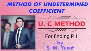 Method of Undetermined Coefficient ( U. C Method) in  Hindi/Urdu 19