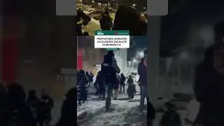 LAW ENFORCEMENT MOVES TO DISPERSE DEMONSTRATIONS.