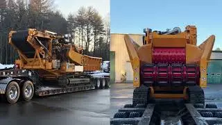 CBI 5800 Horizontal Grinder   Mulch Production