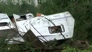 RAW VIDEO: Storm damage in Jefferson Davis County, Mississippi