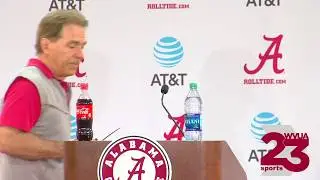WEB EXTRA: NICK SABAN POST-PRACTICE PRESS CONFERENCE