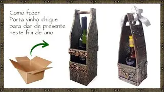 2 idéias de Porta Vinhos para dar de presente