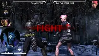 Rain team vs Hard boss Punk Cassie Cage