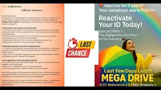 🚨 Last Chance to Reactivate your ID &ndash; VLCC Wellscience ID Reactivation! | Official Advisory