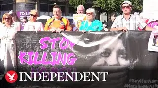 Chloe Mitchell: Protesters demand justice for murdered 21 year old at vigil
