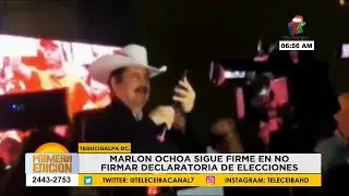 Marlon Ochoa sigue firme en no firmar declaratoria de elecciones generales 2025