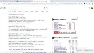 Search Engine Results Page SERP