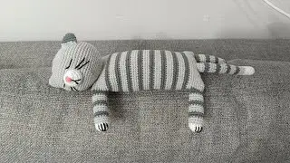 Amigurumi uykucu KEDİ PART 2  beden yapılışı