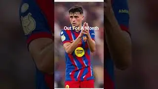 Pedri Suffers Hamstring Injury 🤕🤕🤕 #barcelona