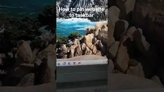 pin any website to taskbar windows 11 new features #shortstech #shorts