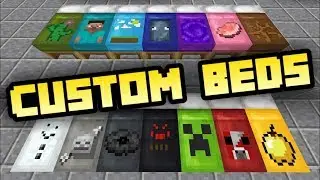 Minecraft Pocket Edition | NEW FANCY BEDS! [Texture Pack Review MCPE 1.2]