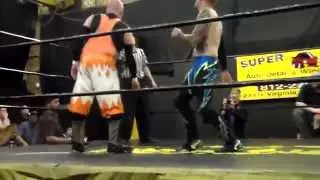 Spazz vs Petey Young AWA Extreme Hoosier Heritage Title Match NWA Supreme Wrestling 5/2/15