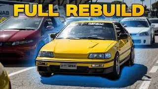 Restauro completo Honda CRX ED9 in 12 minuti (2024) | RUKIGARAGE