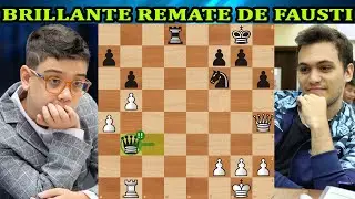 FAUSTI SACRIFICA LA DAMA A PICHOT Alan Pichot vs Faustino Oro ronda 16 mundial blitz 2025