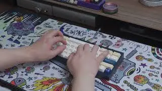 Pikatea Funky60 with lubed Gateron Milky Yellows Typing Sounds