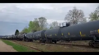Unmarked Black Tanker Cars On The Move Again.. What's In Them? #trains #trainvideo | Jason Asselin