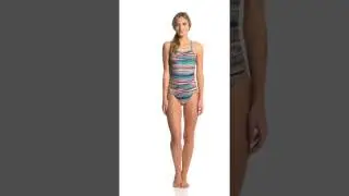 Speedo Turnz Stripe Cast One Piece Swimsuit | SwimOutlet.com