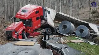 Dangerous Idiots Fastest Truck & Heavy Equipment Fails | Extreme Oversized Truck Transport #15