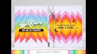 Layering Dye Ink and Pattern Stamping by Channin
