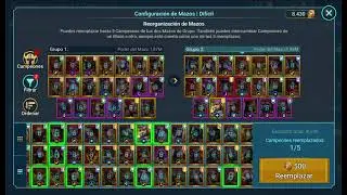 Reorganizar Escuadra no funciona!!! Bug! fix this Plarium!