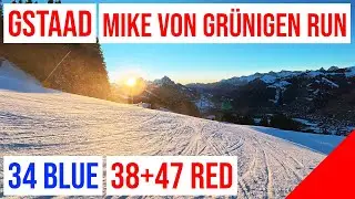 Gstaad 34 🔵 BLUE + 38/47  🔴 RED (Mike von Gr&uuml;nigen Run, Horneggli - Sch&ouml;nried) #1 🇨🇭