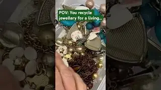 I recycle jewellery #shorts #recycling #jewelryjar #maker #crafter #smallbiz #girlboss #earrings