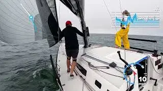 Obsidian J111 - ‘Fight with a kite 1’ - 18 knot breeze & a tight angle, Whitebread Race 10/7/2024