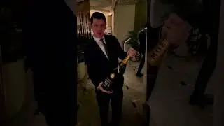 Opening a big bottle of Vintage Mo&euml;t🍾 #moet #champagne