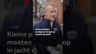 Kleine partijen moeten de straat op in jacht op zetel