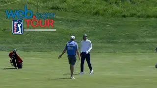 Michael Hebert finds the cup from the fairway at United Leasing